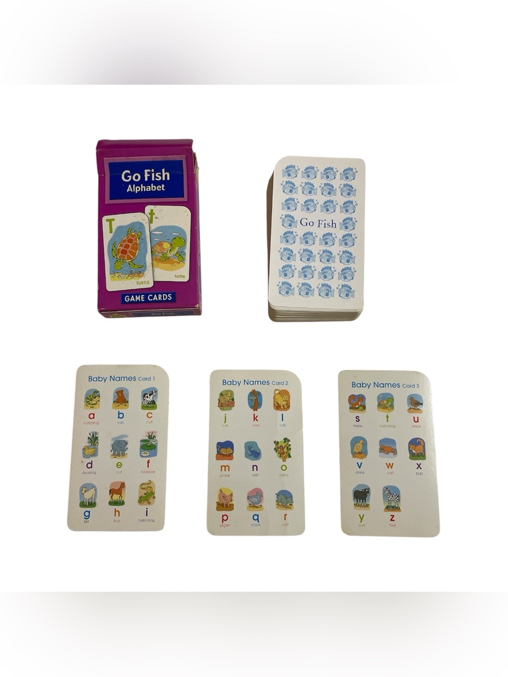 School Zone Go Fish Animal Alphabet Card Game 2006